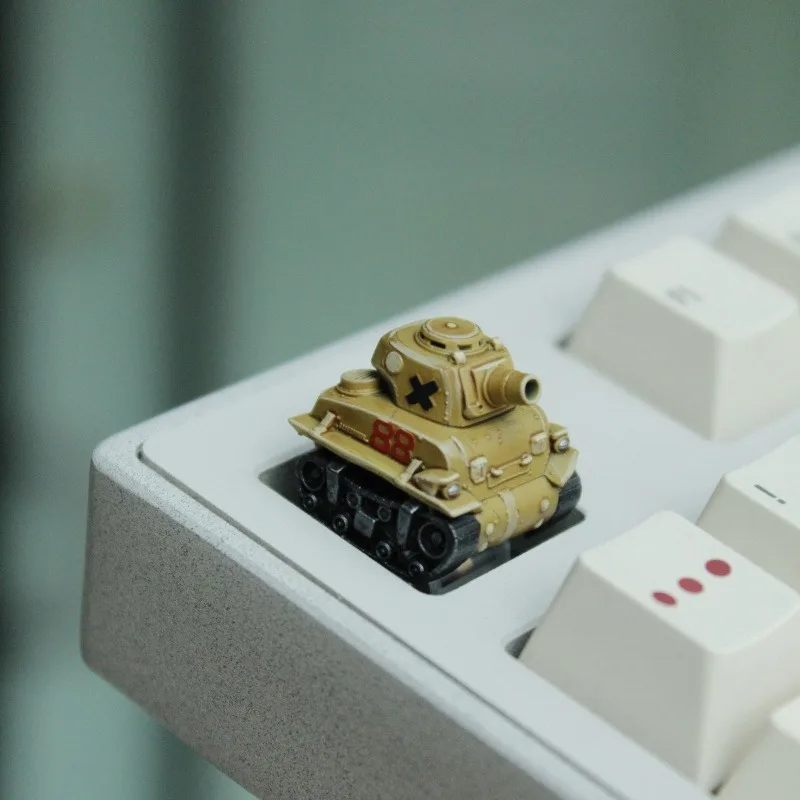 NEW Metal Slug Tank Custom Keycap Creative Resin Artisan Keycap Cartoon Gaming Mechanical Keyboard Accessory Gamer Ideal Gift