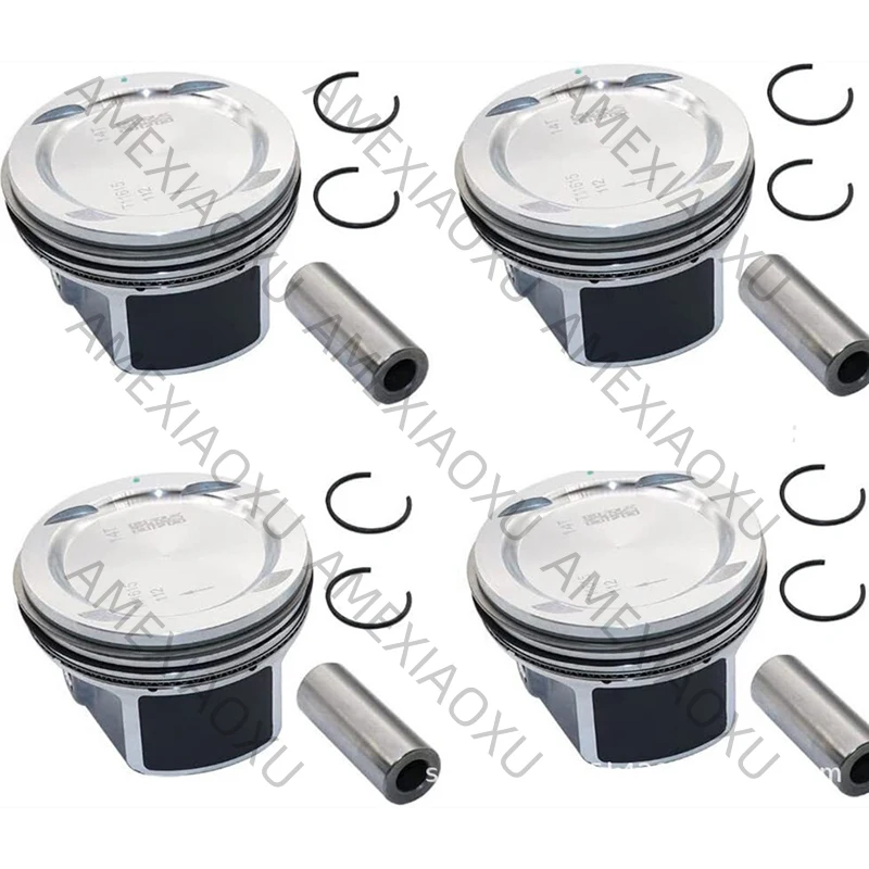 

4Pcs Engine Piston & Pin & Snap Ring Kit For GMC Sonic Cruze Trax Encore 1.4L 25198520 AMEXIAOXU