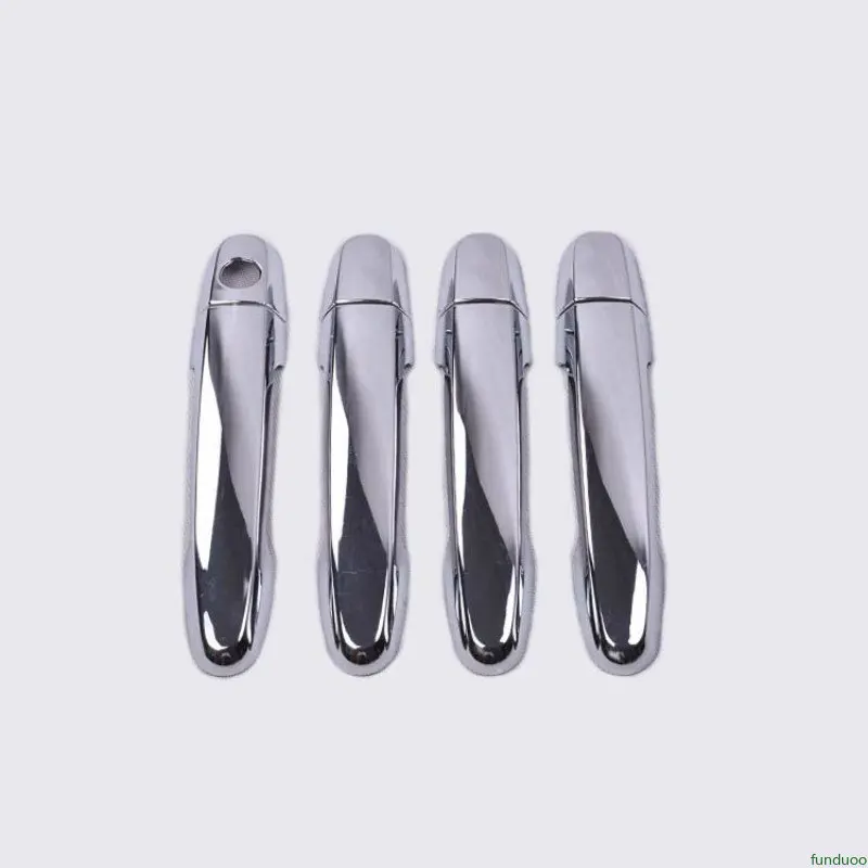 Carbon Fiber Silver Car Door Handle Cover Bowl Trim For Toyota Auris E150 MK1 2006-2012 Styling Accessories