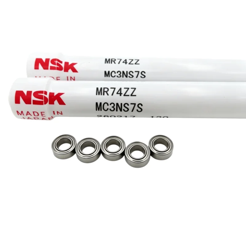 50 Stück Original NMB / NSK Hochgeschwindigkeits-Motorlager MR74ZZ 4x7x2,5mm L-740ZZ 674ZZ Präzisions-Miniatur-Kugellager 740 MR74 – Detail 4