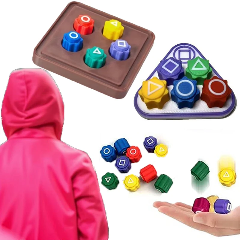 5Pcs Korea Traditional Play Game Gonggi Jack Stone Pebbles Exercise Fun Stress Relief Toy Hand Eye Coordination Training Dice