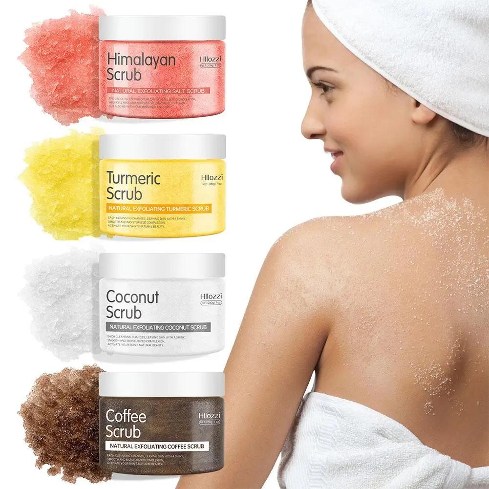 Exfoliating Salt Scrub Body Scrub, Removes Dead Skin, Natural Face Foot Hands Exfoliation Deep Cleansing & Moisturize Skincare