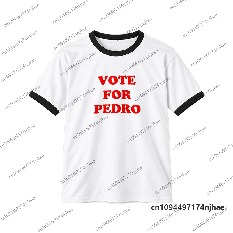2026 Vote For Pedro Ringer Napoleon Dynamite Movie Graphic T-shirt For Men Women Quick Dry Breathable Tees Sports Kids Tops