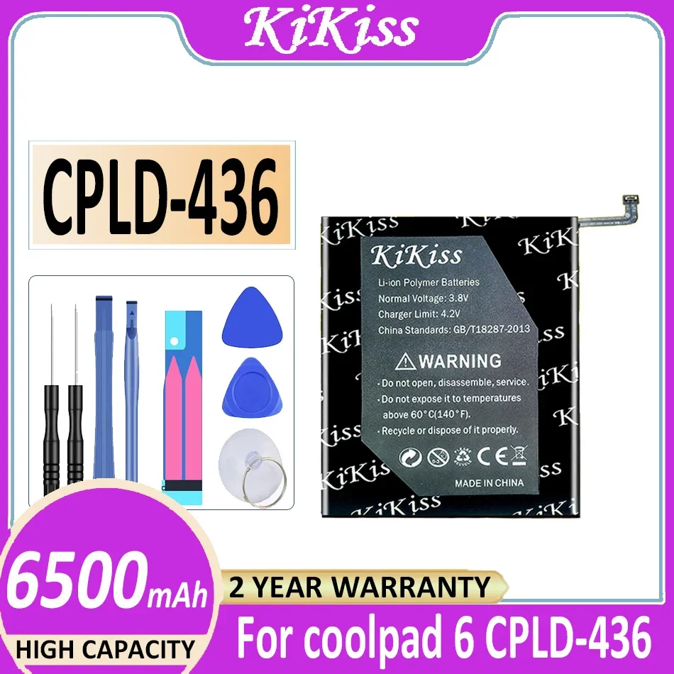 

Аккумулятор KiKiss 6500 мАч для coolpad 6 для coolpad6 CPLD-436 Bateria