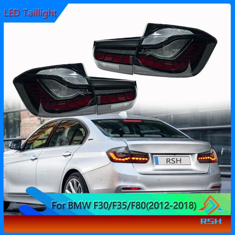 

For BMW 3 Series F30 F35 Tail Light Assembly 2013-2018 Modified Dragon Scale LED Dynamic Water Steering Brake Reverse Taillight