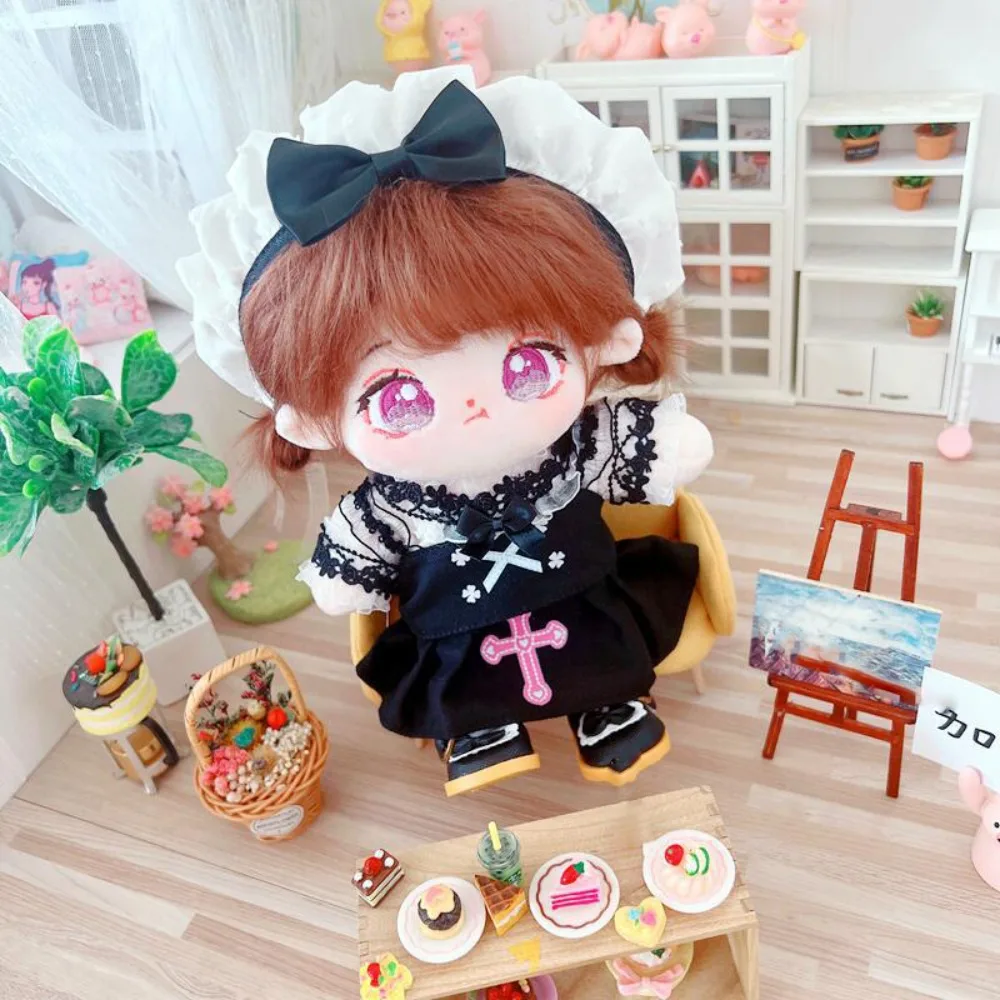 

Cross-Dressing Maid Dress 20cm Cotton Clothes Lolita Outfit Cotton 's Clothes Kawaii Mini Clothes Children's Gift