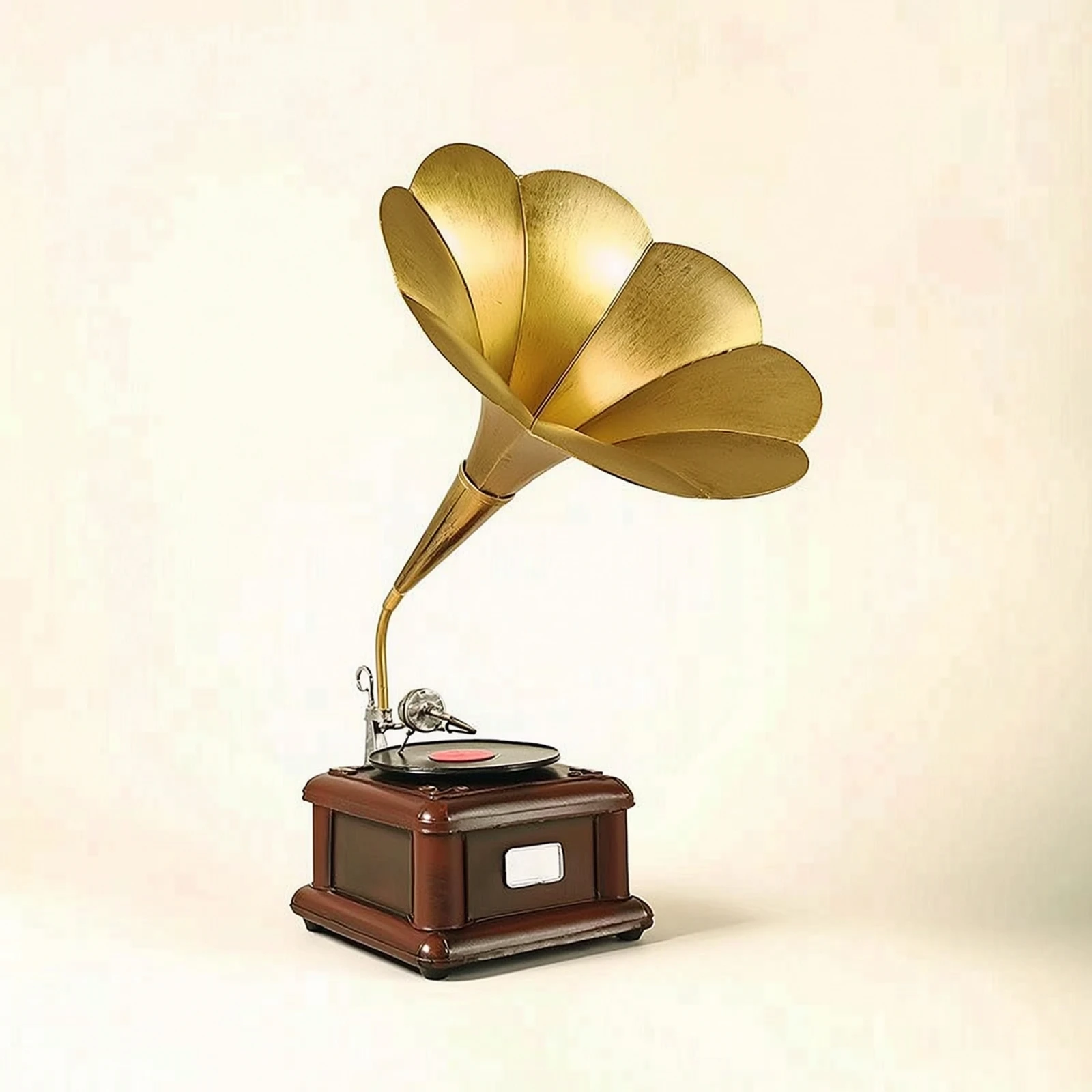 Gramophone Model with Bell Decorative Gramophone Ornament Phonograph Ornament Antique-Style Decor Nostalgic for Collectors