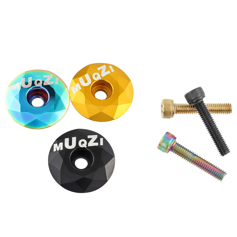 MUQZI Bike Headset Top Cap With M6x30mm Stem Top Cap Screw Bolt