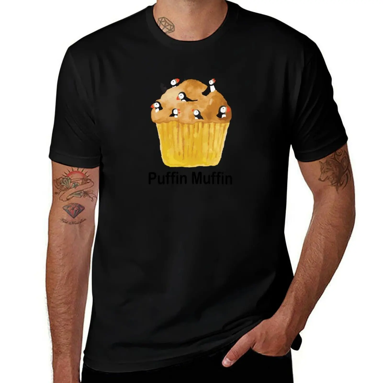 

Puffin Muffin T-Shirt summer 2025 luxury designer aesthetic clothes heavyweight t shirts for men