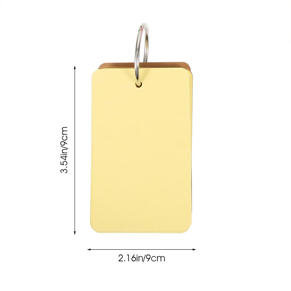 10Pcs Blank Writing Cards Notepads Smooth Writing Surface Lightweight Compact Study Cards for Home Office School Portable Memo
