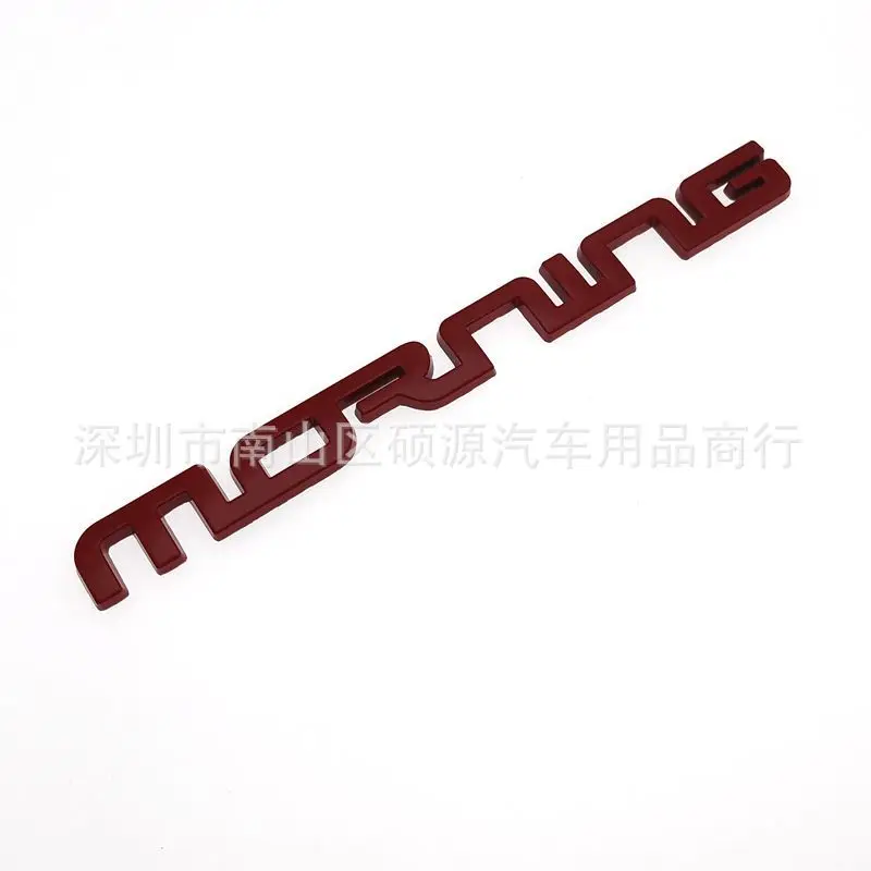 3D Metal MORNING Letter Car Emblem Badge Sticker Fit Kia Morning Rear Tailgate Trunk Hatchback Car Styling Decal