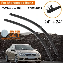 Car For Mercedes-Benz C-Class W204 2009-2012 Windshield Rubber Silicon Refill Front Window Wiper 24