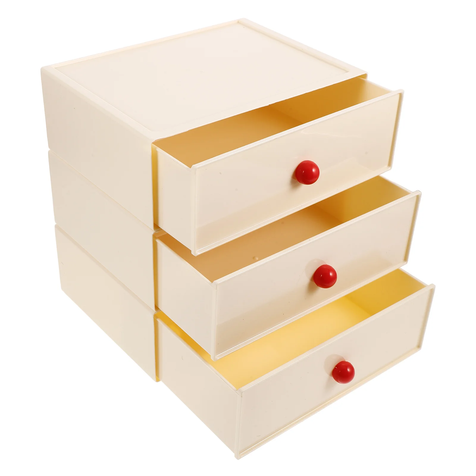 

Desk Organizer Desktop Storage Box Multi-Tier Drawer Stationery Cotton Swab Holder Plastic Drawer