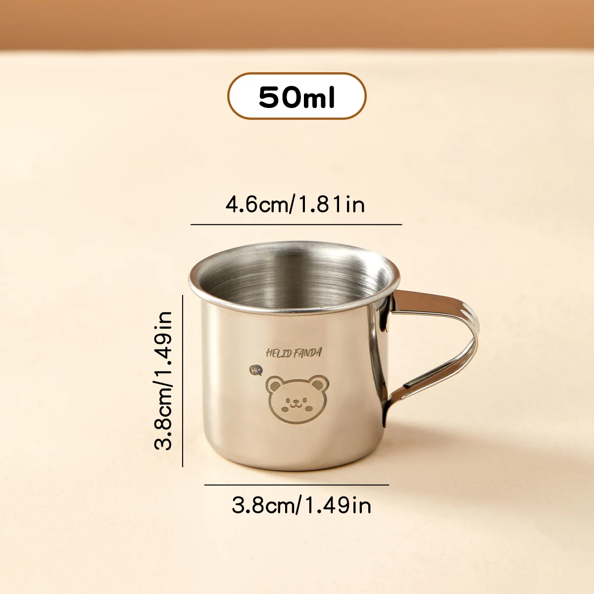 WORTHBUY 304 Roestvrijstalen Drinkbeker Met Handvat Duurzame Tumbler Anti Brandwonden Mini Leuke Waterbeker Voor Kinderen Drinkware 