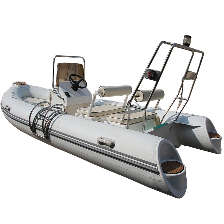 

16ft 480 Qingdao Factory Price Hard Bottom Inflatable Boats Deep V Rib Boat With Stainless Steel Tail