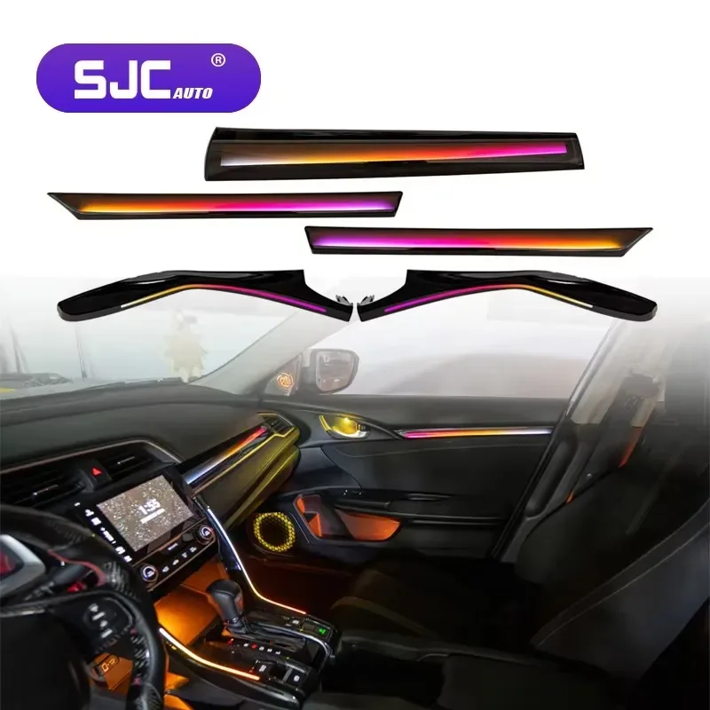 Hot Sale SJC Auto Interior Lighting for LHD/RHD Civic 10th Gen 2016-2021 Models 64-color Dynamic Symphony Ambient