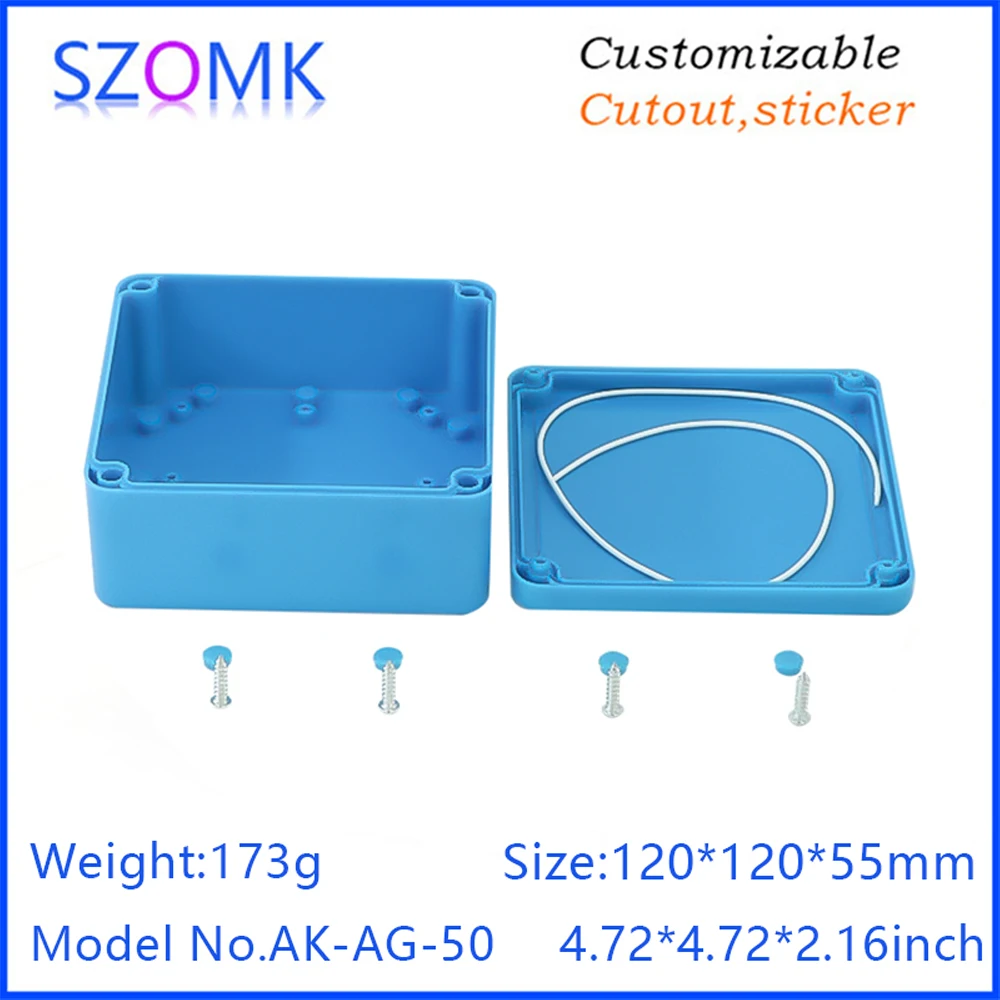 High Quality Blue ABS IP67Plastic Waterproof Box AK-AG-50