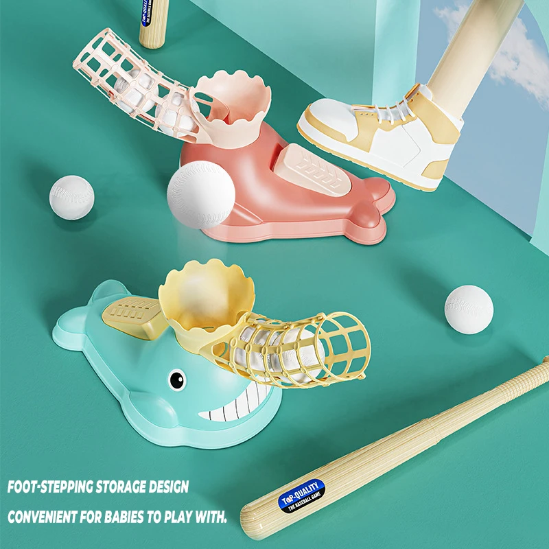 Leuk kinderhonkbalspeelgoed Voetwerper Binnen Buitensporten Ouder-kind interactie Educatief spel voor kinderen Speelgoedcadeau voor jongens