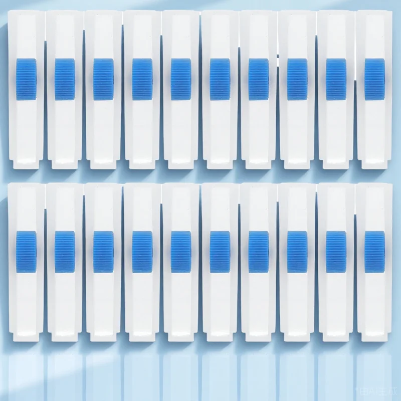 

20 pcs Soft Regulator Medical Hose Control Valve Adjustable Roller Switch For Infusion Rate Regulation In Laboratory