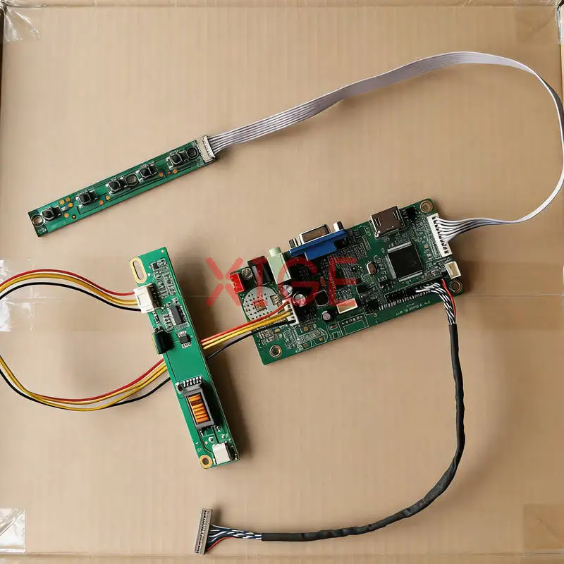 

For QD12TL02 LTD121EXVV LP121WX1 QD12TL01 LCD Screen Drive Controller Board DIY Kit VGA+HDMI 20Pin LVDS 1-CCFL 1280x800 1280*800
