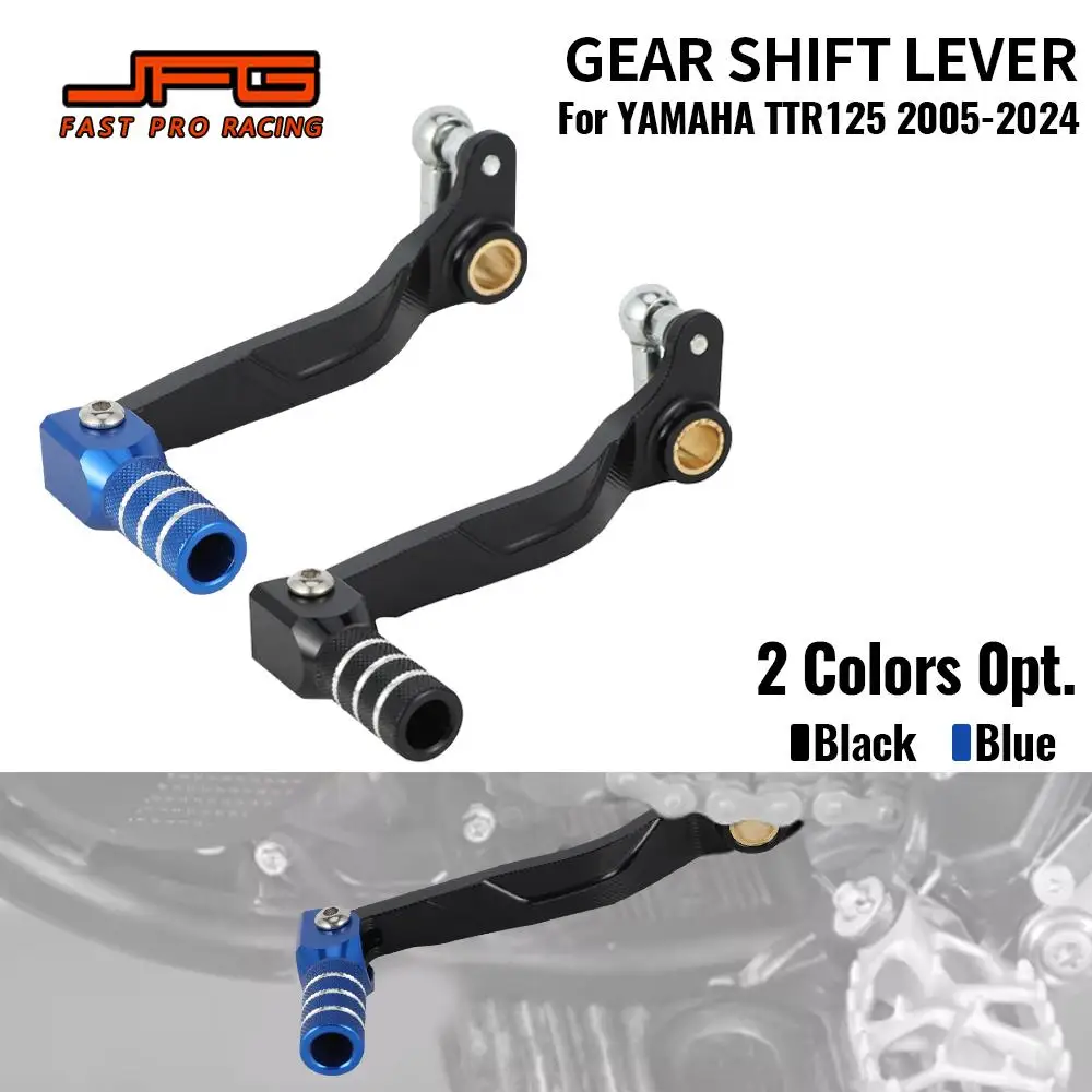 

Аксессуары для мотоциклов, рычаг переключения передач с ЧПУ, складной рычаг переключения передач для YAMAHA TTR 125 TTR125 2005-2024, грязевой пит-байк, алюминий