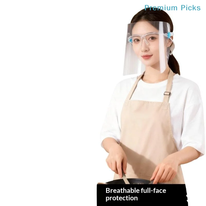 portableFace Shield Transparent Full Face Protection Anti-Oil Fog Resistant Safety Guard for Cosmetology Beauty Salon Use
