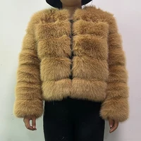 2024 Faux Raccoon Fur Coat Women Jacket Luxury Coat Women Winter Fluffy Jacket Thick Warm Furry Fur Outwear Faux Fur Coat 5
