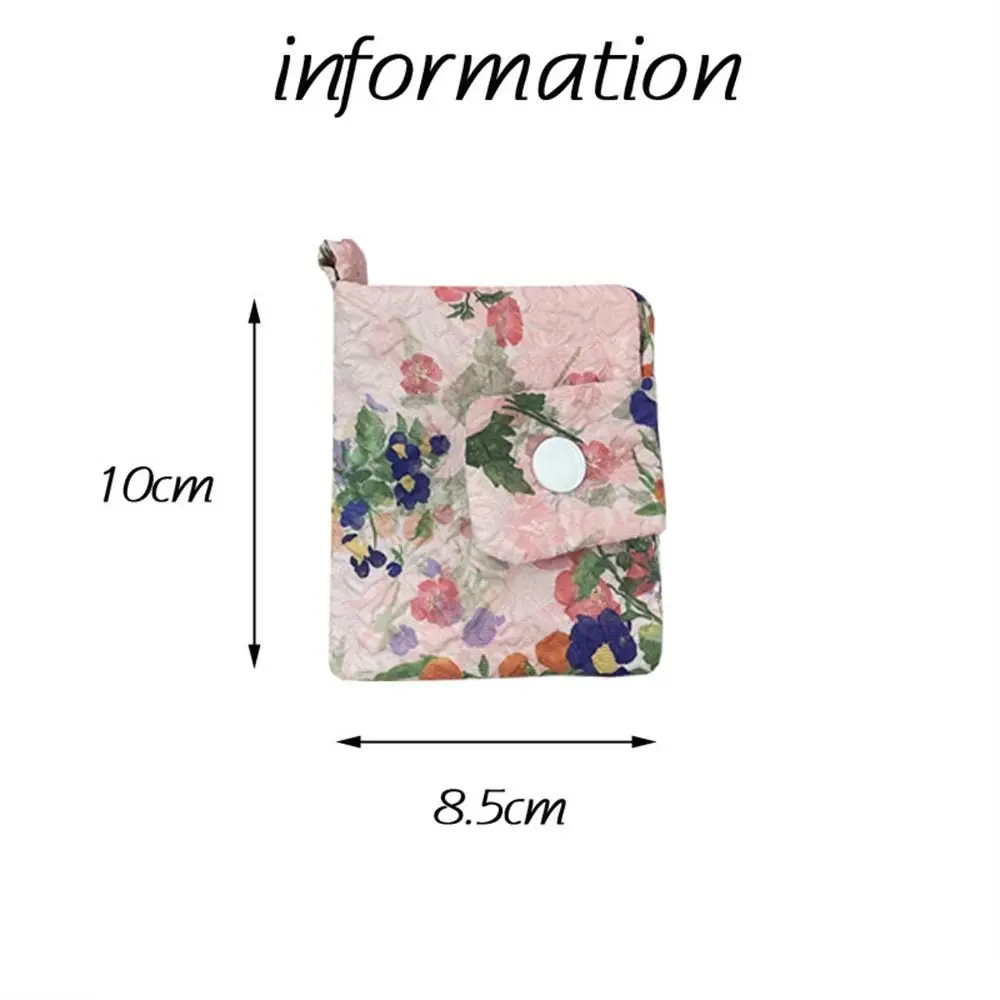 New Floral Wallet Cartoon Mini Storage Bag Cloth Coin Purse Women Girls