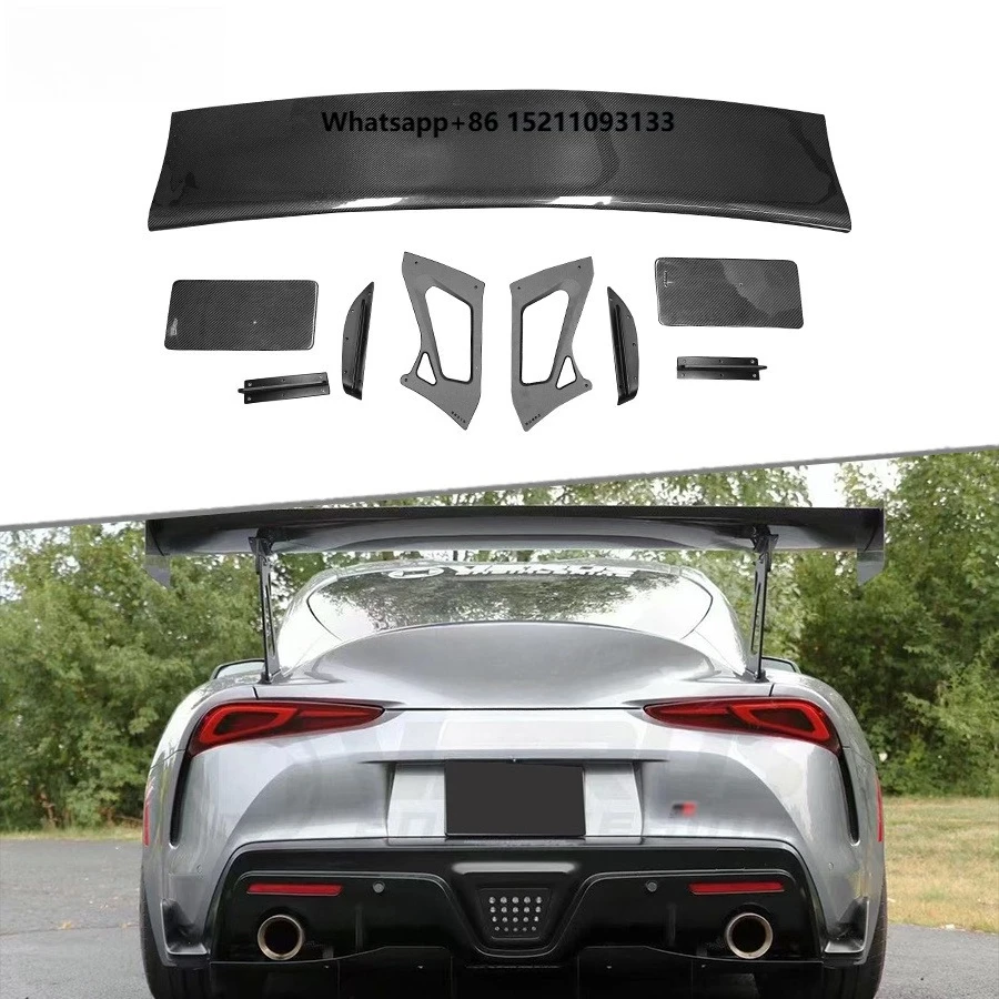 

Carbon Fiber Rear Trunk Spoiler Tail Wing Supra A90 A91 2021+ Rear Wing Boot Spoiler Car Accessories