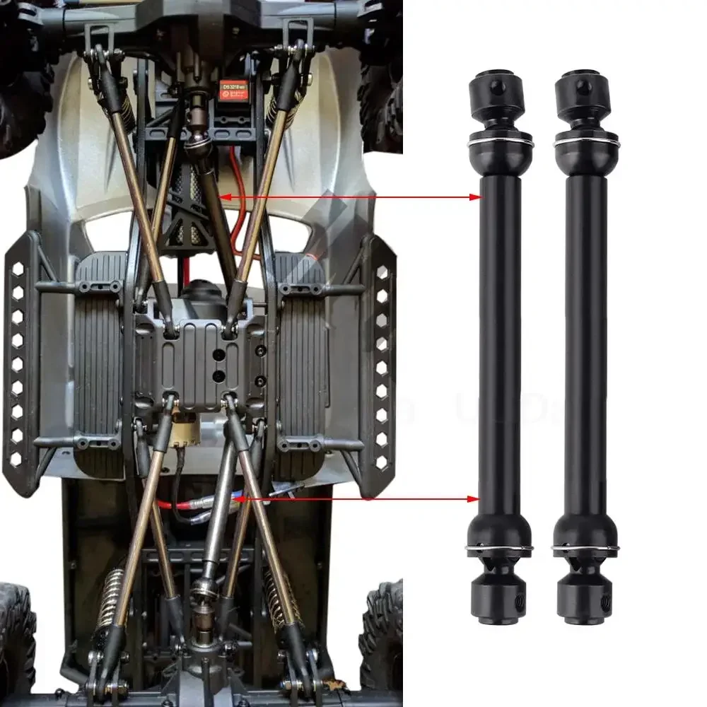 2pcs RC Crawler Car 112mm-152mm 88mm-113mm Heavy Duty Metal Steel Drive Shaft For Axial SCX10 SCX10 II 90046 RC4WD D90 Wraith