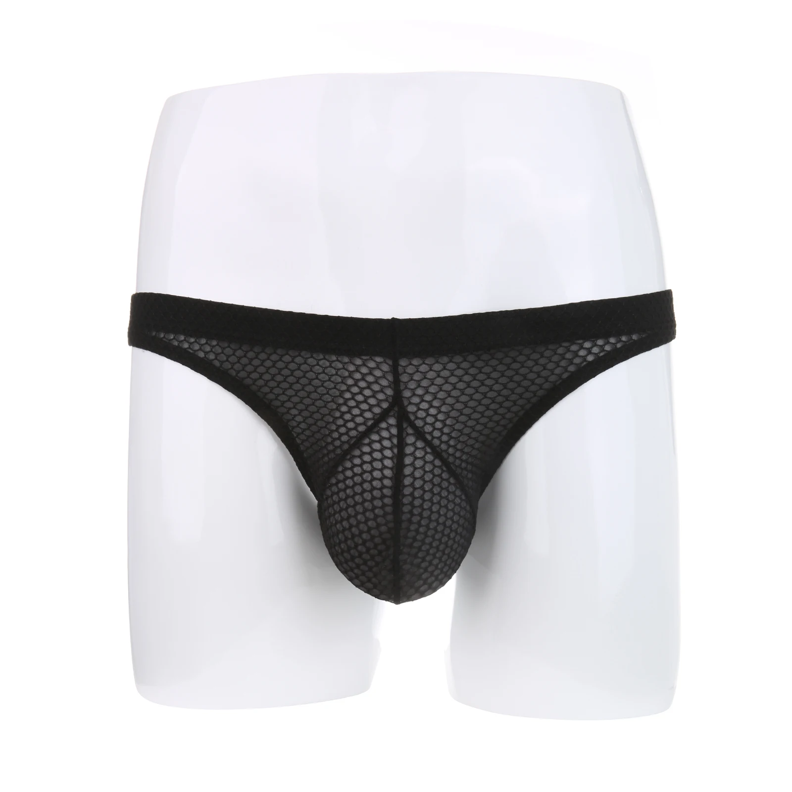Jockstrap Thong G String Sexy Men Underwear Jock Strap Man Mesh Panties Underpants Backless See Through Ropa Interior Lingerie image 5