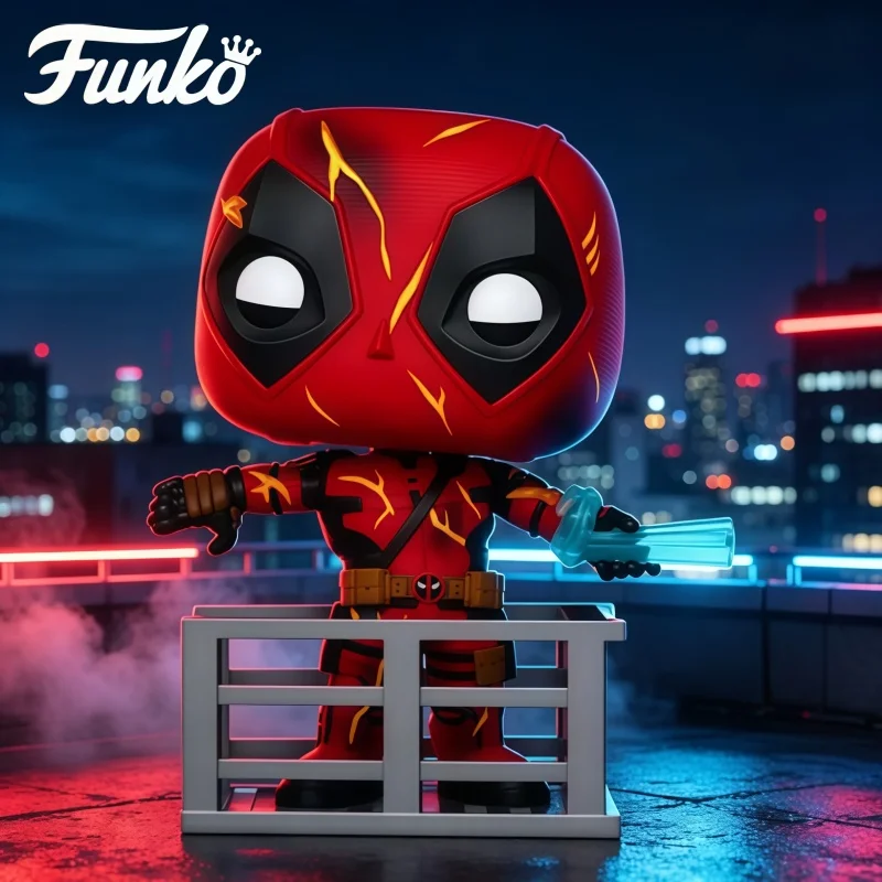 Funko Pop Marvel Movie Deadpool & Wolverine Deadpool Vinyl Figure Premium Collectible Desktop Ornament Home Decor Gift for Fans