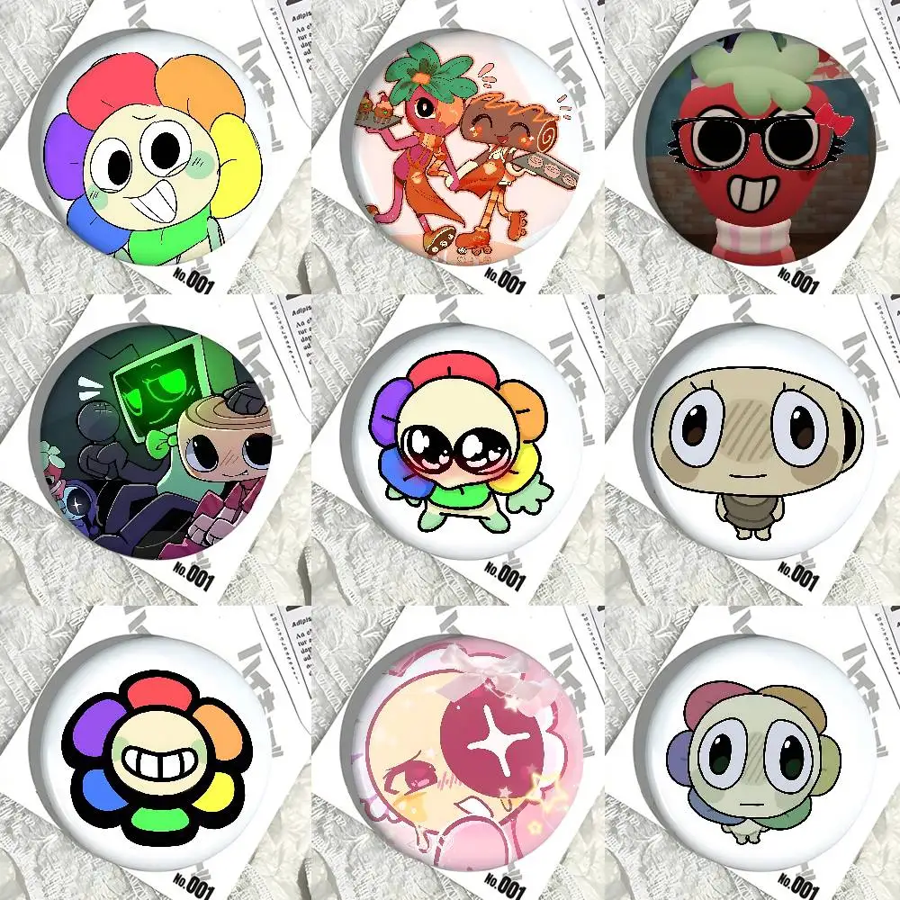 الكرتون لعبة D-Dandys World-S شارات صفيح لينة زر دبوس بروش شارة معدنية مخصصة مجوهرات اكسسوارات قبعة حقيبة التلبيب