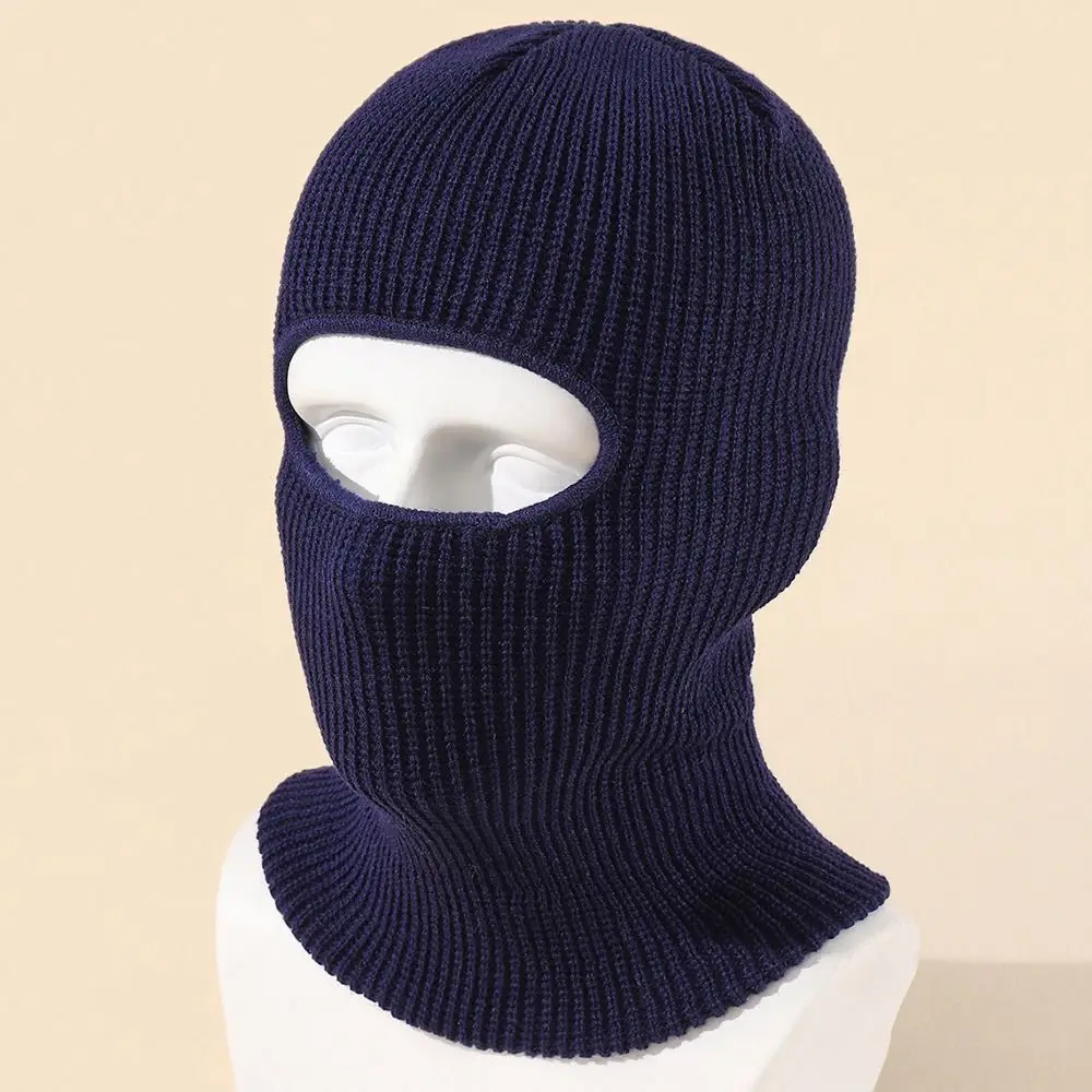 Winter-Balaclava mit Ohrenschutz, 1-Loch-Mütze, Schal, Vollgesichtsmaske, Damen-Wintermütze, Herren-Beanie, Strickmützen – Detail 2