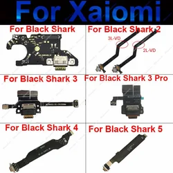 USB Charge Board Port For Xiaomi Black Shark 2 3 4 5 Pro USB Charging Port Dock Charger Plug Connector Board Flex Cable Parts