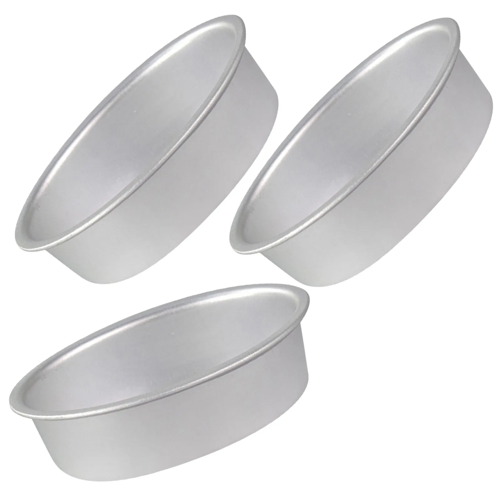 3Pcs Oval Cheesecake Pans Egg Shaped Aluminum Alloy Non Stick Baking Molds Oven Safe Cake Bread Meatloaf Pudding Jelly