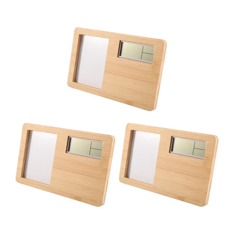 WCS-Sublimation Blank Wood Photo Frame DIY Heat Transfer Print Desktop Wooden Photo Frame Clock Photo Frame Clock With Display