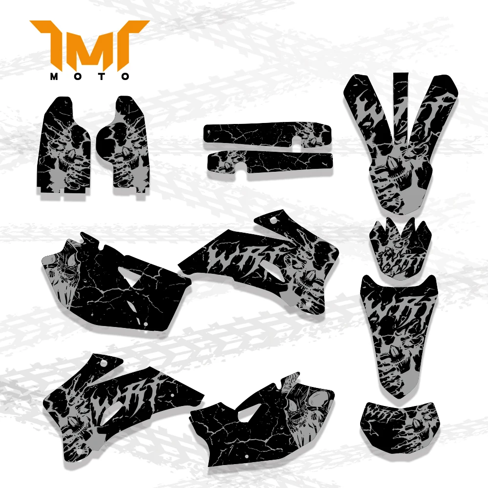 TMT Motorcycle Fairing Graphics Background Decal Sticker for Yamaha WR450F 2007-2011 WR250F  2007-2013 WRF 250 450 WR 250F 450F