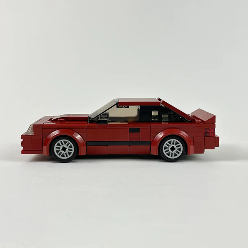 186PCS MOC Fords Fox Body Mustang Car Model Building Blocks Stacking Bricks Creative Kid Toy Gift