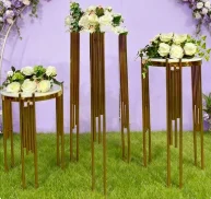 3pcs/set)Indoor events decorative wedding table for  flowers stand white artificial rose peony flower floral arrangements stand