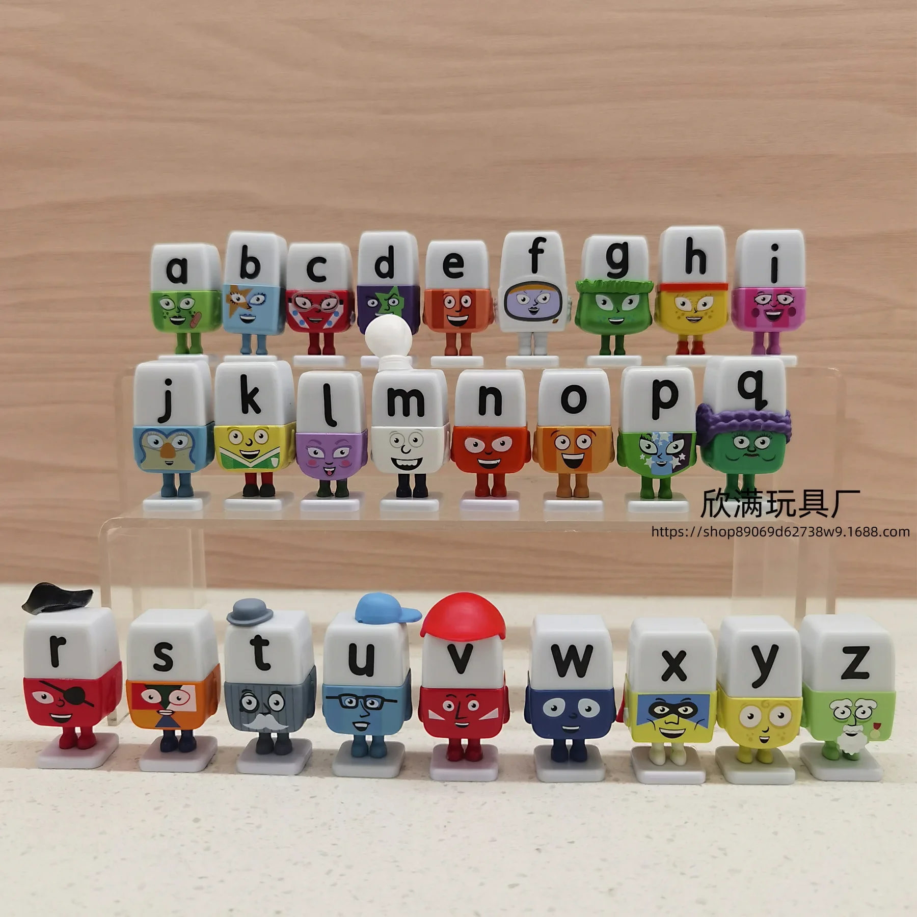 26 Styles Standing Alphabet Figures Cartoon Letter Desktop Ornaments Educational Assembly Decoration Crafts
