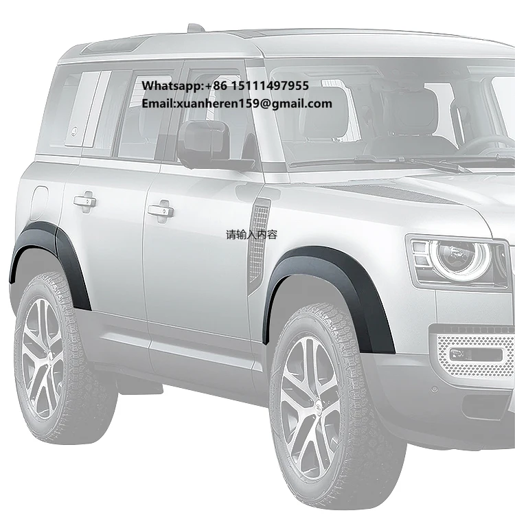 

DongSui 4X4 Off Road Auto Body Kit Wheel Trim Universal Fender Flares Kit for Land Rover Defender 2020 2021 Version