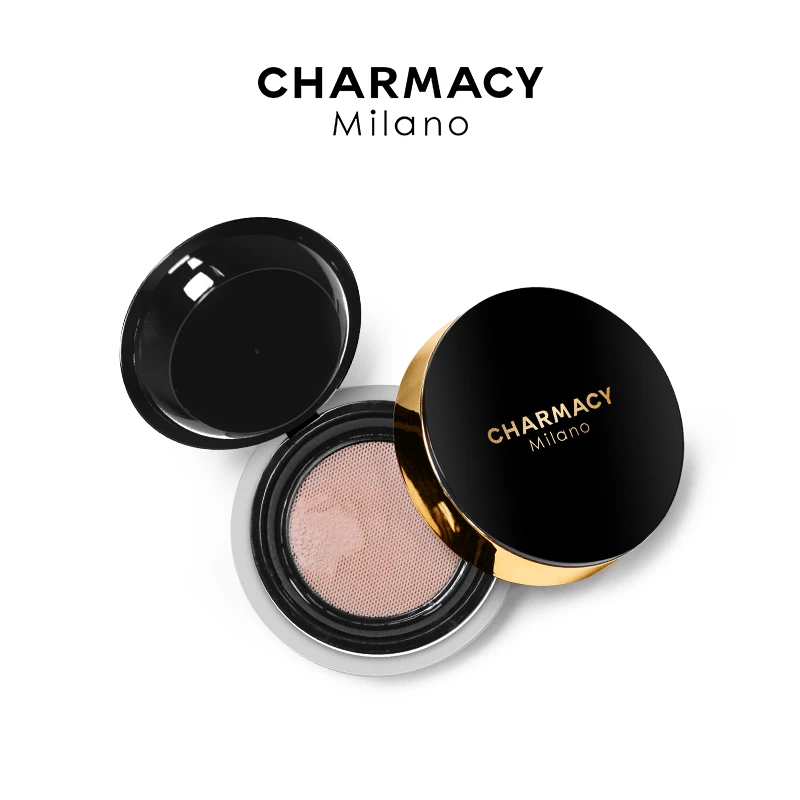 CHARMACY Long-lasting Waterproof Loose Powder Matte Oil-control Mineral Make Up Cosmetics For Face Finish Setting With Puff