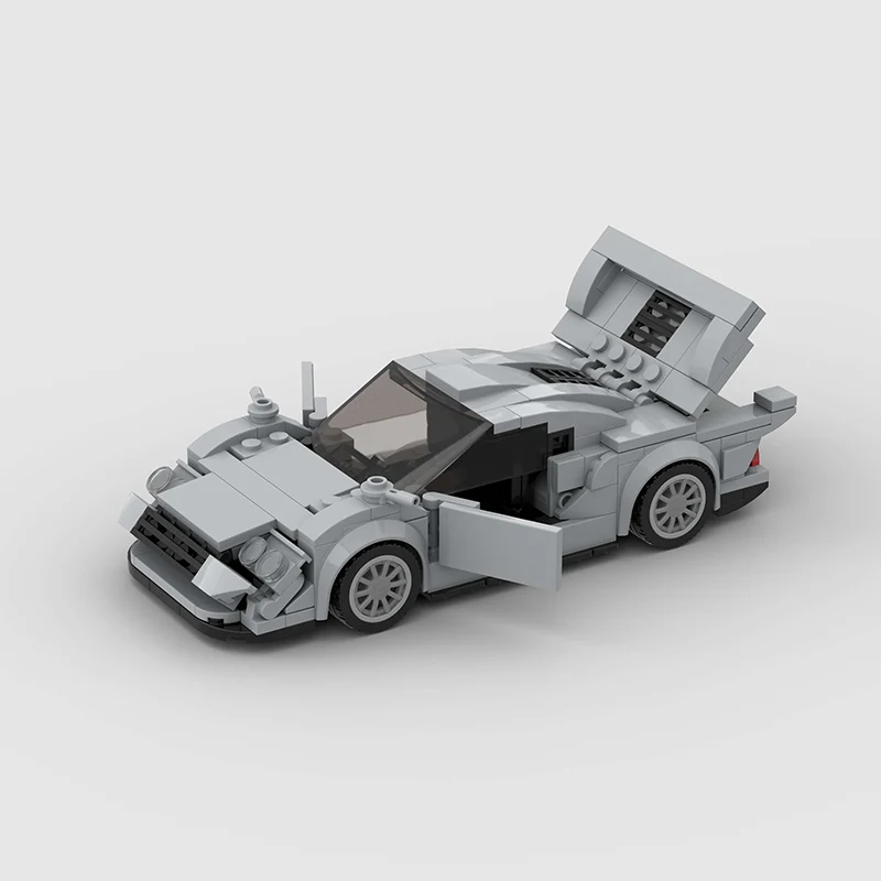 Supercar City Speed Champions Car Racing Building Blocks MOC CLK GTR V2 Racers World Famous Vehicle Technique Bricks Kids Toys