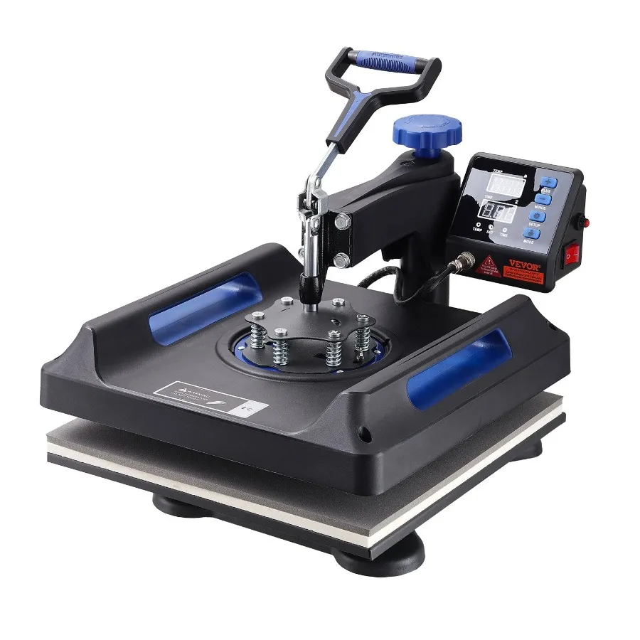 

Heat Press 15x15 Upgraded Heat Press Machine 5 in 1 AntiScald FastHeating Swing Away Digital Control Multifunction Heat Press