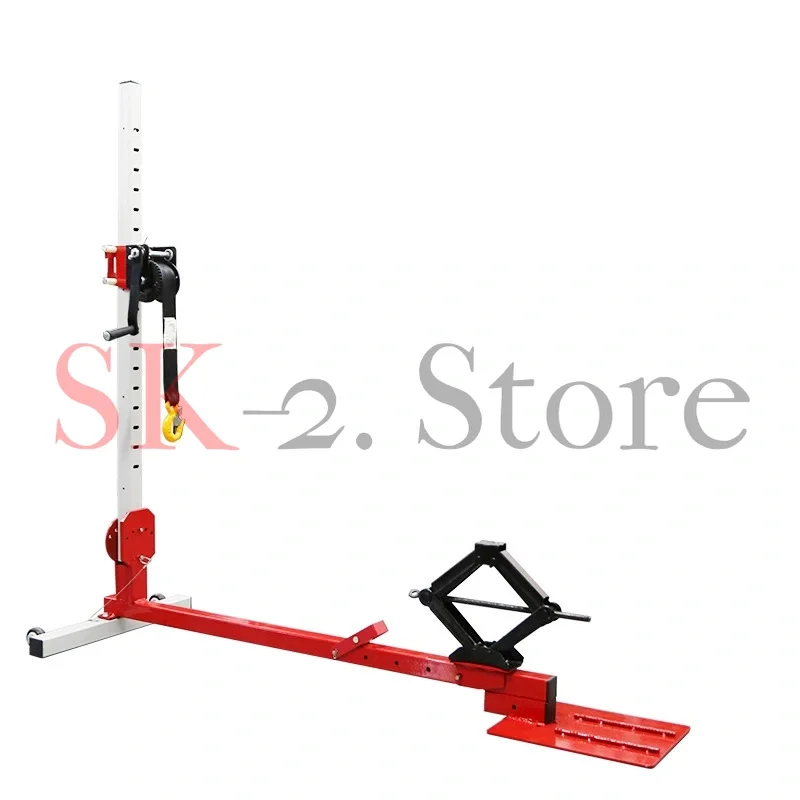 Sheet metal tower depression repair tool, body shaping calibration instrument, automotive data recovery puller tension frame