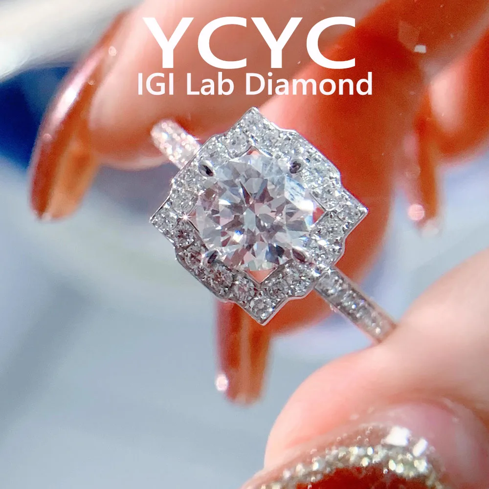 

3ct овальные кольца с бриллиантами цвета D CVD для женщин, 14-каратное золото, предложение, свадебные украшения для невесты, модные ювелирные изделия оптом ﻿