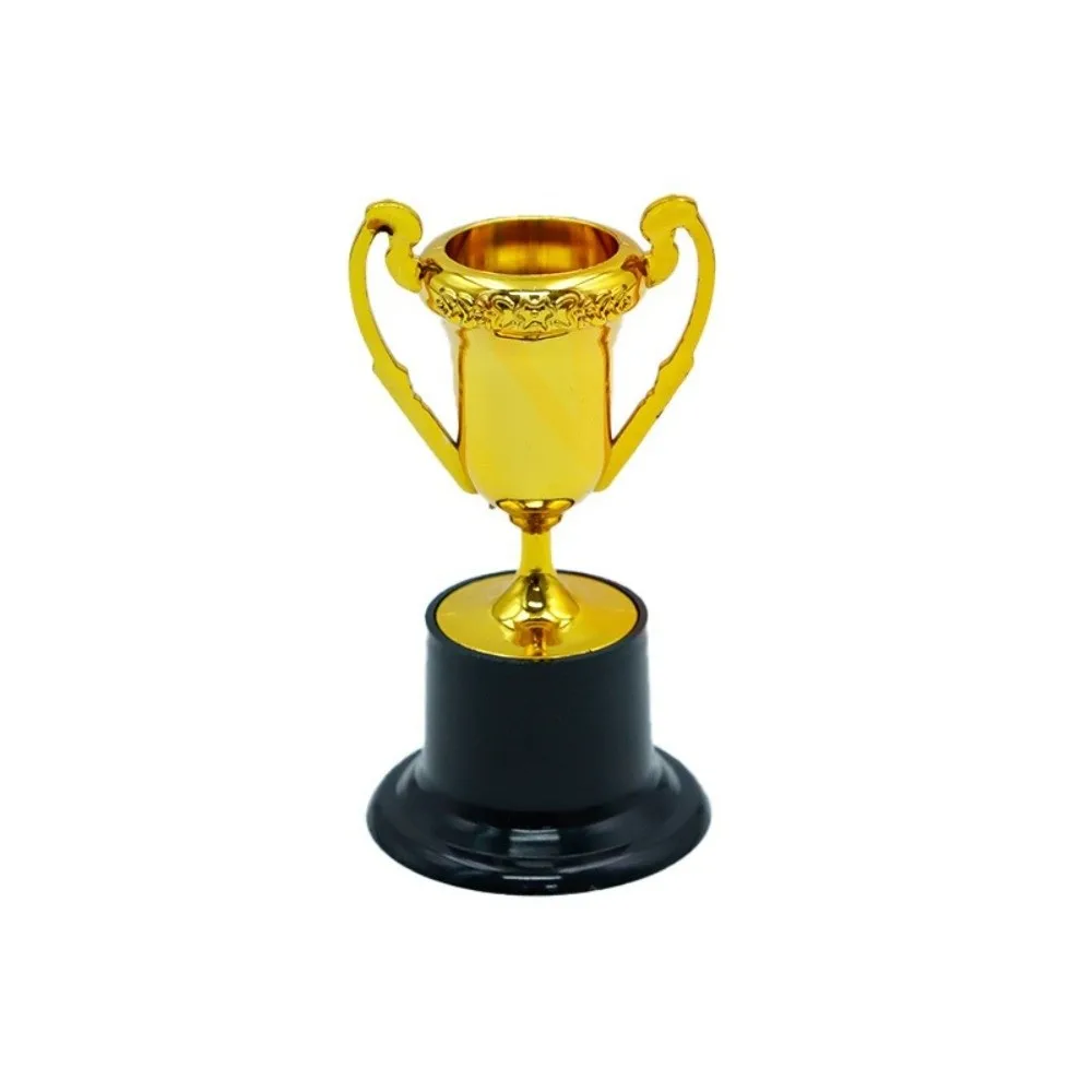 1/6pcs Trophy Plastic Material Mini Trophy Gold Color Small Size Plastic Trophy Mini Size Gold Trophy Birthday Party