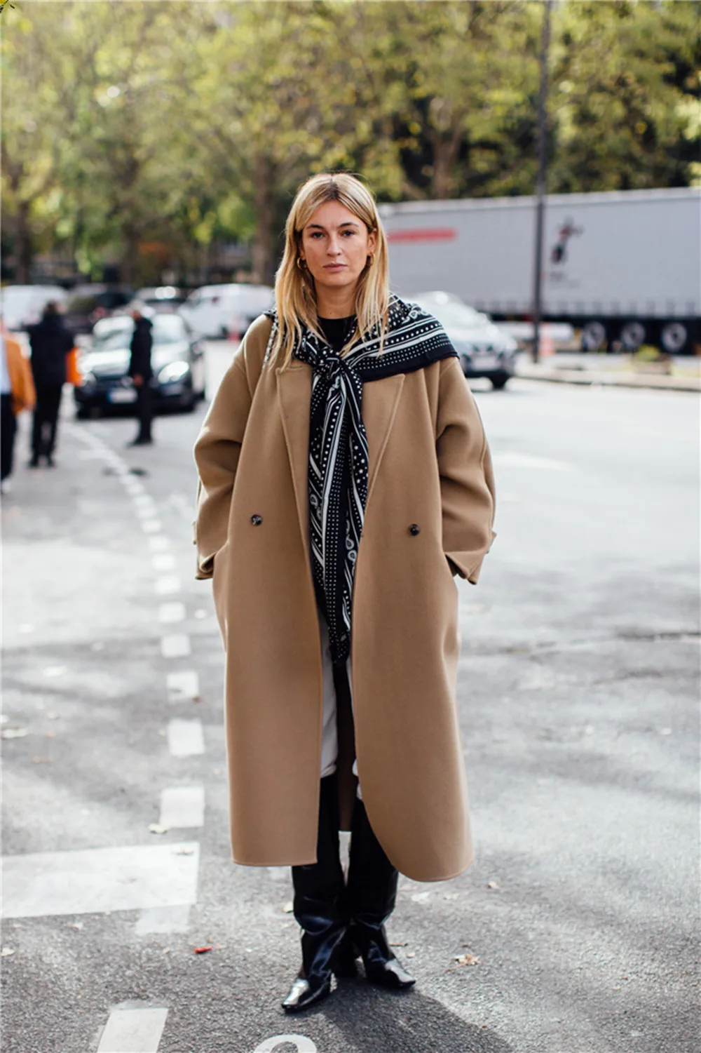 Abrigo de lana para mujer, Chaqueta larga holgada con solapa y muescas, informal, Vintage, hecha a medida, ropa de calle diaria, vestidos de invierno