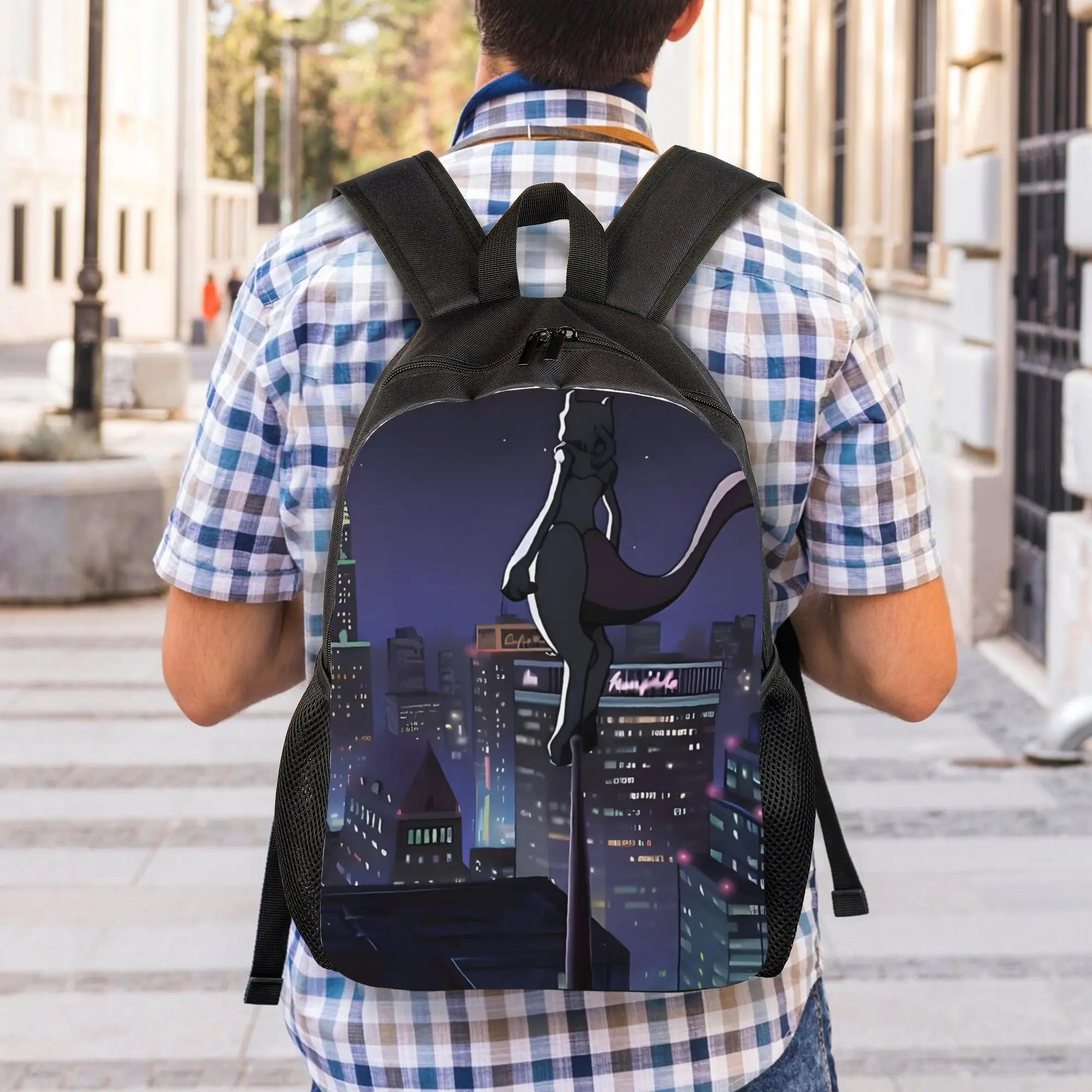 

Back to school season Mewtwo #0150 Bookbag Pokemon Male Lady Cool Backpack